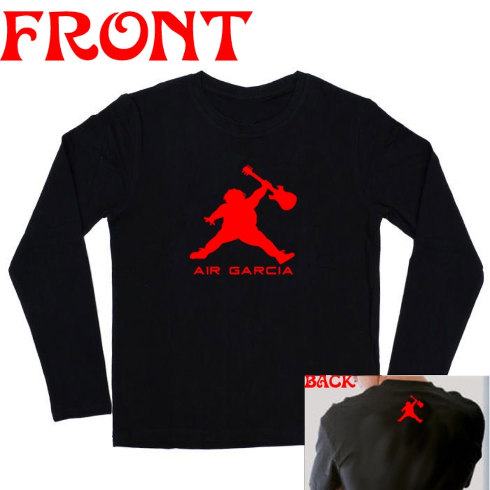 RastaRob Grateful Dead Jerry Garcia Air Jerry Longsleeve Shirt NWT Red/Black